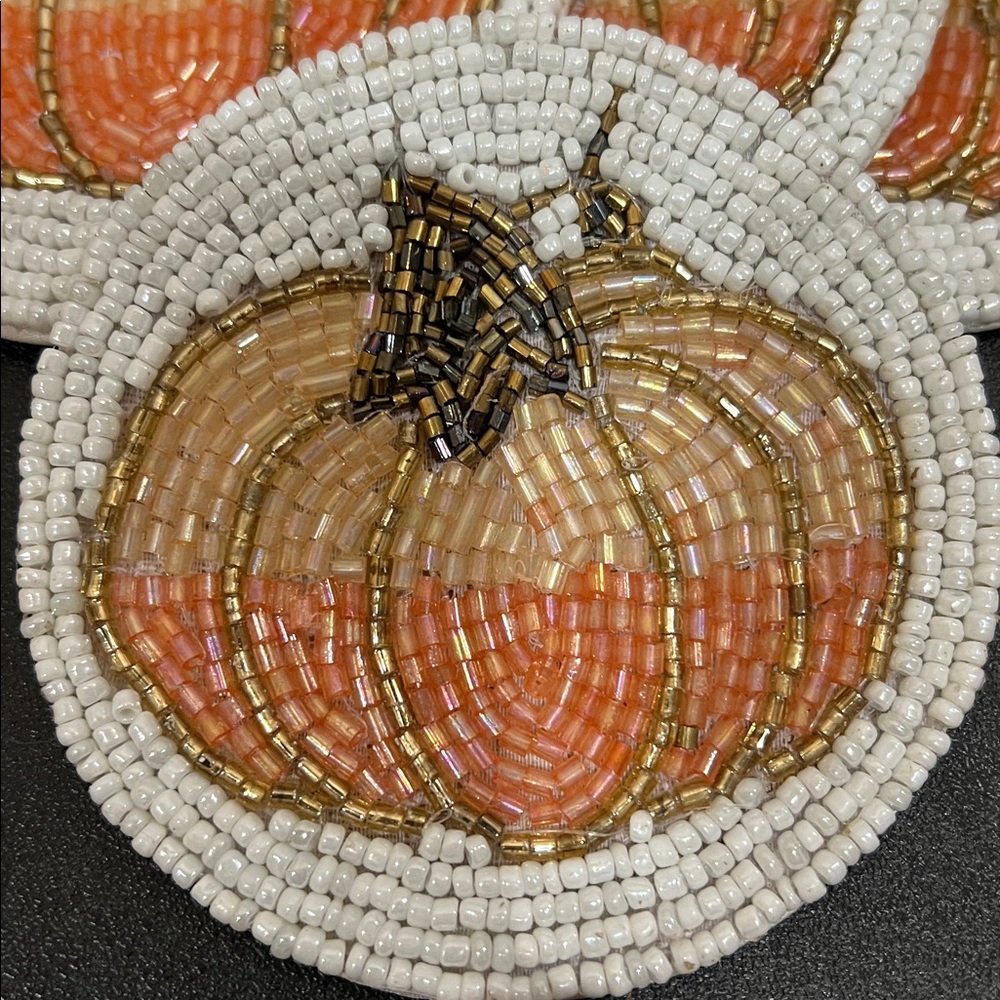 Embellished Homes | Pumpkin Beaded Coasters (4) 🍂 - Picture 4 of 4